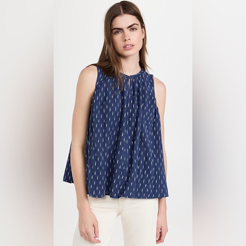 Faherty NWT Eliza Oversized Tank in Midnight Size Small